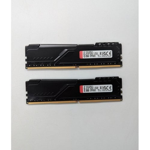 Купить Озу Kingston DDR4 16GB (2x8GB) 3200Mhz FURY Beast Black (KF432C16BBK2/16) (Восстановлено продавцом, 672549) с проверкой совместимости: обзор, характеристики, цена в Киеве, Днепре, Одессе, Харькове, Украине | интернет-магазин TELEMART.UA фото