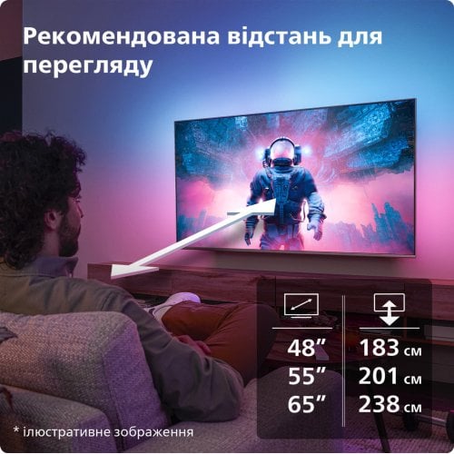 Купить Телевизор Philips 48" 48OLED819/12 Silver/Black - цена в Харькове, Киеве, Днепре, Одессе
в интернет-магазине Telemart фото