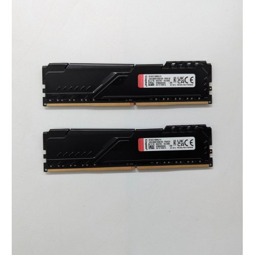 Купить Озу Kingston DDR4 16GB (2x8GB) 3200Mhz FURY Beast Black (KF432C16BBK2/16) (Восстановлено продавцом, 672569) с проверкой совместимости: обзор, характеристики, цена в Киеве, Днепре, Одессе, Харькове, Украине | интернет-магазин TELEMART.UA фото