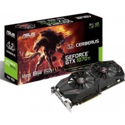 Відеокарта Asus ROG GeForce GTX 1070 TI CERBERUS Advanced Edition 8192MB (CERBERUS-GTX1070TI-A8G) (Відновлено продавцем, 672601)