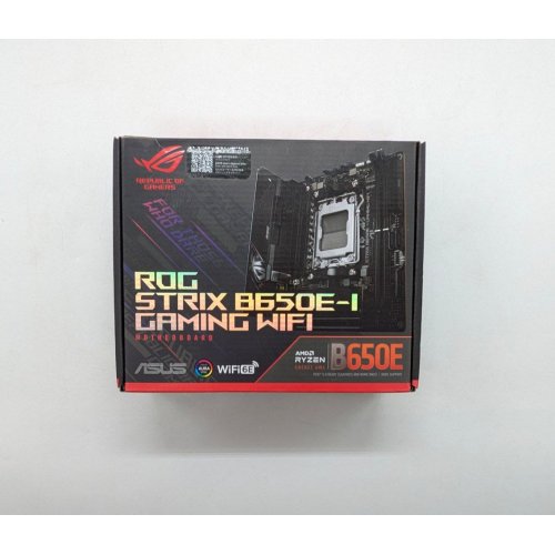 Материнська плата Asus ROG STRIX B650E-I GAMING WIFI (sAM5, AMD B650) (Відновлено продавцем, 672613) купити з перевіркою сумісності: огляд, характеристики, ціна у Києві, Львові, Вінниці, Хмельницькому, Івано-Франківську, Україні | інтернет-магазин TELEMART.UA фото