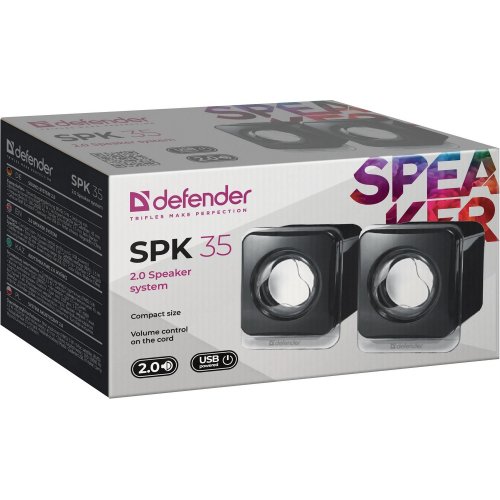 Купить Акустическая система Defender SPK-35 USB Black - цена в Харькове, Киеве, Днепре, Одессе
в интернет-магазине Telemart фото