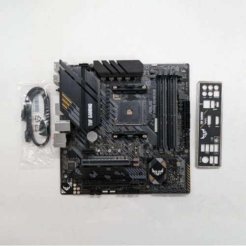 Материнська плата Asus TUF GAMING B550M-PLUS (sAM4, AMD B550) (Відновлено продавцем, 672691) купити з перевіркою сумісності: огляд, характеристики, ціна у Києві, Львові, Вінниці, Хмельницькому, Івано-Франківську, Україні | інтернет-магазин TELEMART.UA фото