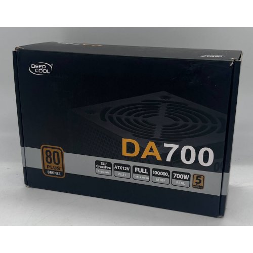 Купить Блок питания Deepcool DA700 700W (DP-BZ-DA700N) (Восстановлено продавцом, 672946) с проверкой совместимости: обзор, характеристики, цена в Киеве, Днепре, Одессе, Харькове, Украине | интернет-магазин TELEMART.UA фото