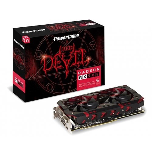 Купить Видеокарта PowerColor Radeon RX 580 Red Devil 8192MB (AXRX 580 8GBD5-3DH/OC) (Восстановлено продавцом, 672964) с проверкой совместимости: обзор, характеристики, цена в Киеве, Днепре, Одессе, Харькове, Украине | интернет-магазин TELEMART.UA фото