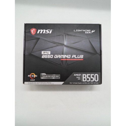 Материнська плата MSI MPG B550 GAMING PLUS (sAM4, AMD B550) (Відновлено продавцем, 673043) купити з перевіркою сумісності: огляд, характеристики, ціна у Києві, Львові, Вінниці, Хмельницькому, Івано-Франківську, Україні | інтернет-магазин TELEMART.UA фото