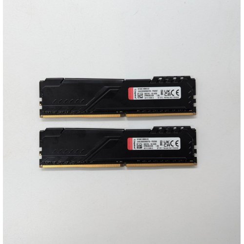 Озп Kingston DDR4 32GB (2x16GB) 3600Mhz FURY Beast Black (KF436C18BBK2/32) (Відновлено продавцем, 673116) купити з перевіркою сумісності: огляд, характеристики, ціна у Києві, Львові, Вінниці, Хмельницькому, Івано-Франківську, Україні | інтернет-магазин TELEMART.UA фото