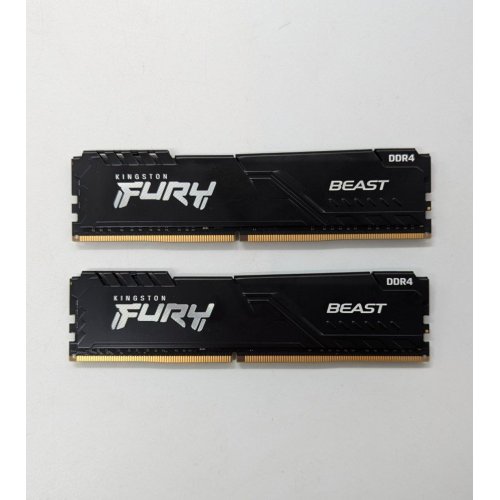 Купить Озу Kingston DDR4 32GB (2x16GB) 3600Mhz FURY Beast Black (KF436C18BBK2/32) (Восстановлено продавцом, 673116) с проверкой совместимости: обзор, характеристики, цена в Киеве, Днепре, Одессе, Харькове, Украине | интернет-магазин TELEMART.UA фото