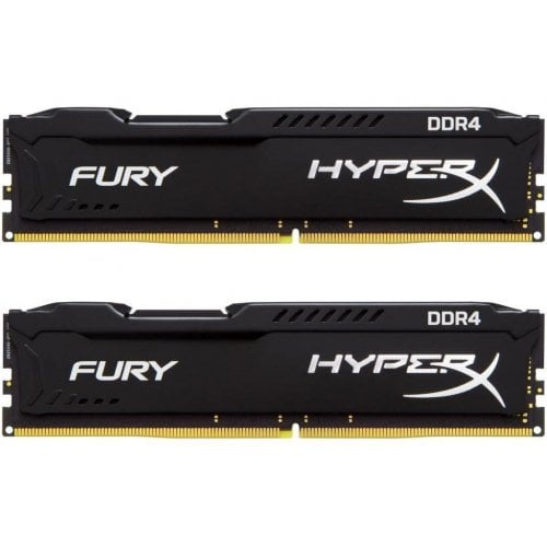 Озп HyperX DDR4 16GB (2x8GB) 2666Mhz FURY Black (HX426C16FB2K2/16) (Відновлено продавцем, 673267) купити з перевіркою сумісності: огляд, характеристики, ціна у Києві, Львові, Вінниці, Хмельницькому, Івано-Франківську, Україні | інтернет-магазин TELEMART.UA фото