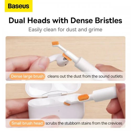 Купити Набір для чищення гаджетів Baseus Cleaning Brush (NGBS000002) White - ціна в Києві, Львові, Вінниці, Хмельницькому, Франківську, Україні | інтернет-магазин TELEMART.UA фото