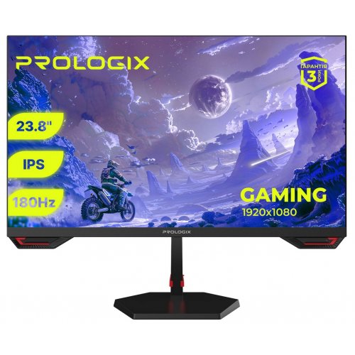 Купити Монітор Prologix 23.8" GM2424HD Black - ціна в Києві, Львові, Вінниці, Хмельницькому, Франківську, Україні | інтернет-магазин TELEMART.UA фото