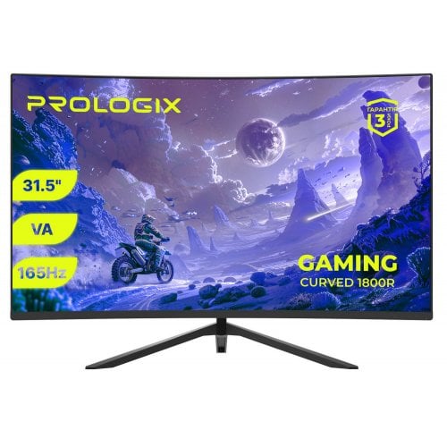 Купити Монітор Prologix 31.5" GM3224CQ Black - ціна в Києві, Львові, Вінниці, Хмельницькому, Франківську, Україні | інтернет-магазин TELEMART.UA фото