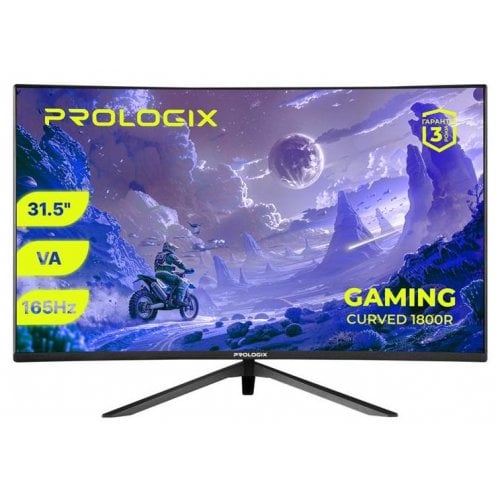 Купить Монитор Prologix 31.5" GM3224CQ Black - цена в Харькове, Киеве, Днепре, Одессе
в интернет-магазине Telemart фото