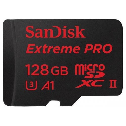 Купить Карта памяти SanDisk microSDXC Extreme Pro 128GB V30 A1 UHS-I U3 R100/W90MB/s 4K (с адаптером) (SDSQXCG-128G-GN6MA) - цена в Харькове, Киеве, Днепре, Одессе
в интернет-магазине Telemart фото