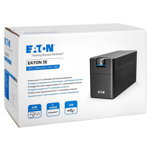 Купити ДБЖ Eaton 5E G2 1200VA (5E1200UI) - ціна в Києві, Львові, Вінниці, Хмельницькому, Франківську, Україні | інтернет-магазин TELEMART.UA фото