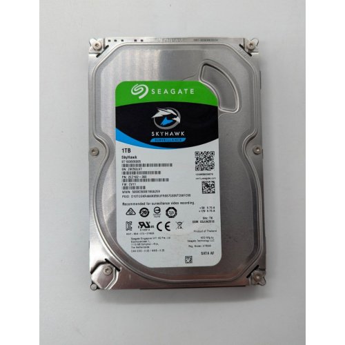 Купить Жесткий диск Seagate SkyHawk (Secure) 1TB 64MB 5900RPM 3.5'' (ST1000VX005) (Восстановлено продавцом, 673389) с проверкой совместимости: обзор, характеристики, цена в Киеве, Днепре, Одессе, Харькове, Украине | интернет-магазин TELEMART.UA фото