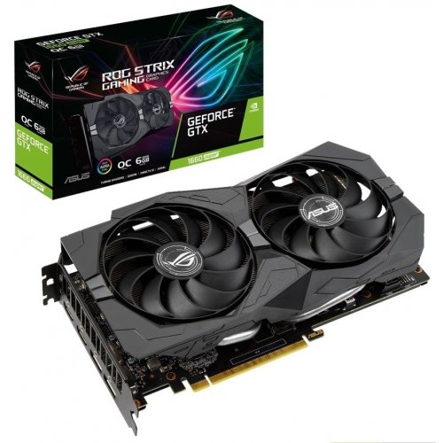 Купить Видеокарта Asus ROG GeForce GTX 1660 SUPER STRIX OC 6144MB (ROG-STRIX-GTX1660S-O6G-GAMING) (Восстановлено продавцом, 673418) с проверкой совместимости: обзор, характеристики, цена в Киеве, Днепре, Одессе, Харькове, Украине | интернет-магазин TELEMART.UA фото