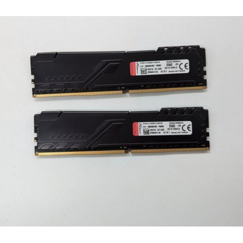 Озп Kingston DDR4 16GB (2x8GB) 3200Mhz HyperX Fury Black (HX432C18FB2K2/16) (Відновлено продавцем, 673430) купити з перевіркою сумісності: огляд, характеристики, ціна у Києві, Львові, Вінниці, Хмельницькому, Івано-Франківську, Україні | інтернет-магазин TELEMART.UA фото