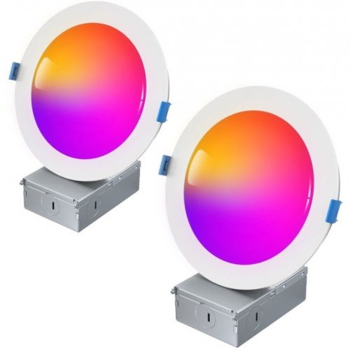 Купити Розумна лампа Govee B601B Smart LED Recessed Lights 2pcs (B601B3C1) White - ціна в Києві, Львові, Вінниці, Хмельницькому, Франківську, Україні | інтернет-магазин TELEMART.UA фото