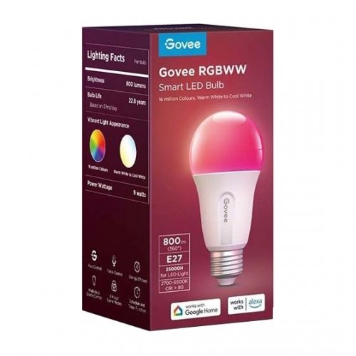 Купити Розумна лампа Govee H6004 RGB WI-FI/Bluetooth (H6004CC1) White - ціна в Києві, Львові, Вінниці, Хмельницькому, Франківську, Україні | інтернет-магазин TELEMART.UA фото