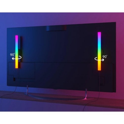 Купити Набір підсвічування Govee H6046 RGBIC WiFi + Bluetooth Flow Plus Light Bars RGB (H6046311) Black - ціна в Києві, Львові, Вінниці, Хмельницькому, Франківську, Україні | інтернет-магазин TELEMART.UA фото