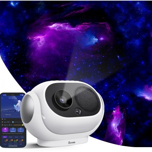 Купить Звездный проектор Govee H6092 Galaxy Star Projector RGB WI-FI/Bluetooth (H6092301) White - цена в Харькове, Киеве, Днепре, Одессе
в интернет-магазине Telemart фото