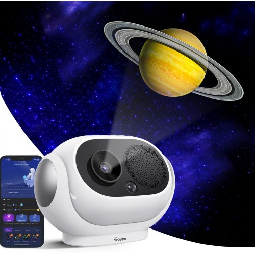 Купить Звездный проектор Govee H6092 Galaxy Star Projector RGB WI-FI/Bluetooth (H6092301) White - цена в Харькове, Киеве, Днепре, Одессе
в интернет-магазине Telemart фото