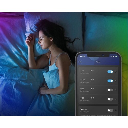 Купить Умная светодиодная лента Govee H611 LED Strip Lights RGB WI-FI/Bluetooth 10m (H61103A3) White - цена в Харькове, Киеве, Днепре, Одессе
в интернет-магазине Telemart фото