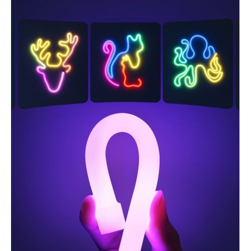 Купить Умная светодиодная лента Govee H61D3 Neon Rope Light 2 RGBIC WI-FI/Bluetooth 3m (H61D3301) White - цена в Харькове, Киеве, Днепре, Одессе
в интернет-магазине Telemart фото