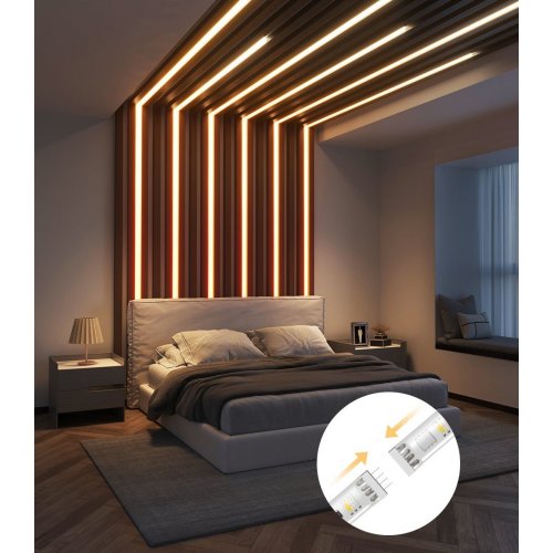 Купити Розумна світлодіодна стрічка Govee H61E3 Strip Light M1 RGBIC WI-FI/Bluetooth 10m (H61E03D1) White - ціна в Києві, Львові, Вінниці, Хмельницькому, Франківську, Україні | інтернет-магазин TELEMART.UA фото