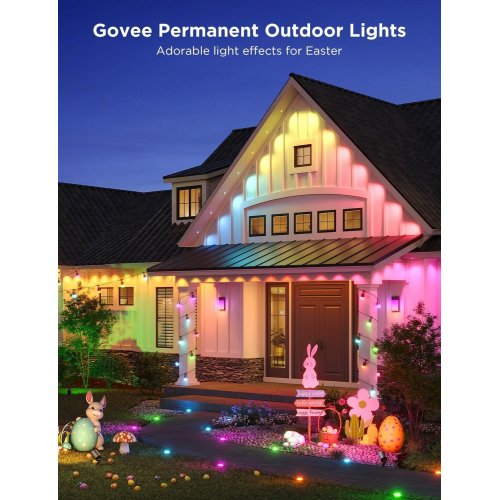 Купити Гірлянда Govee H705A Smart LED Permanent Outdoor Lights RGB 30m (H705A3D1) Transparent - ціна в Києві, Львові, Вінниці, Хмельницькому, Франківську, Україні | інтернет-магазин TELEMART.UA фото