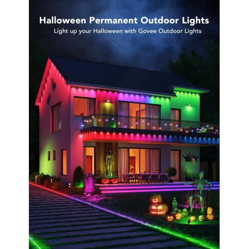 Купити Гірлянда Govee H705A Smart LED Permanent Outdoor Lights RGB 30m (H705A3D1) Transparent - ціна в Києві, Львові, Вінниці, Хмельницькому, Франківську, Україні | інтернет-магазин TELEMART.UA фото