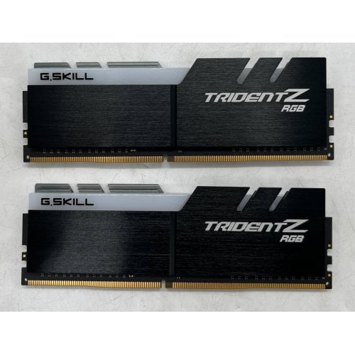 Озп G.Skill DDR4 16GB (2x8GB) 4400Mhz Trident Z RGB Black (F4-4400C18D-16GTZRC) (Відновлено продавцем, 673472) купити з перевіркою сумісності: огляд, характеристики, ціна у Києві, Львові, Вінниці, Хмельницькому, Івано-Франківську, Україні | інтернет-магазин TELEMART.UA фото