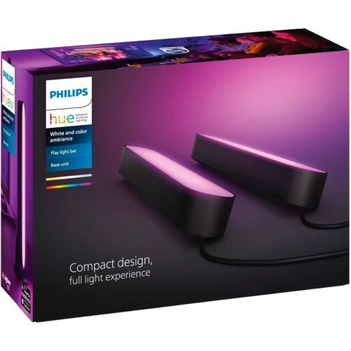 Купить Умная панель освещения Philips Hue Play RGB ZigBee 2pcs (915005733901) - цена в Харькове, Киеве, Днепре, Одессе
в интернет-магазине Telemart фото