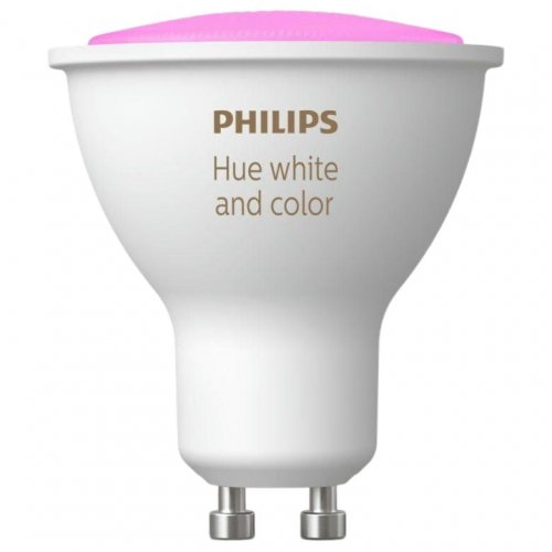 Купити Розумна лампа Philips Hue GU10 5.7W (50W) 2000K-6500K RGB (929001953111) - ціна в Києві, Львові, Вінниці, Хмельницькому, Франківську, Україні | інтернет-магазин TELEMART.UA фото