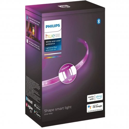 Купить Умная светодиодная лента Philips Hue Plus 0.5W (20W) 2000K-6500K RGB ZigBee Bluetooth 1m (929002269201) - цена в Харькове, Киеве, Днепре, Одессе
в интернет-магазине Telemart фото