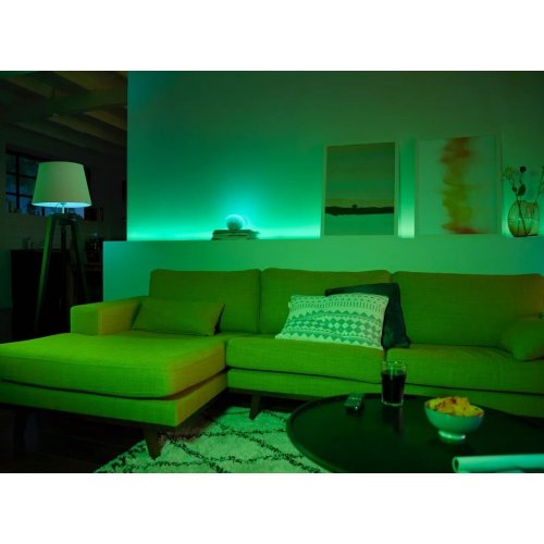 Купити Розумна світлодіодна стрічка Philips Hue Plus 0.5W (20W) 2000K-6500K RGB ZigBee Bluetooth 1m (929002269201) - ціна в Києві, Львові, Вінниці, Хмельницькому, Франківську, Україні | інтернет-магазин TELEMART.UA фото