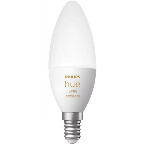 Купить Умная лампа Philips Hue E14 5.2W (40W) 2200K-6500K Tunable White ZigBee Bluetooth (929002294403) - цена в Харькове, Киеве, Днепре, Одессе
в интернет-магазине Telemart фото