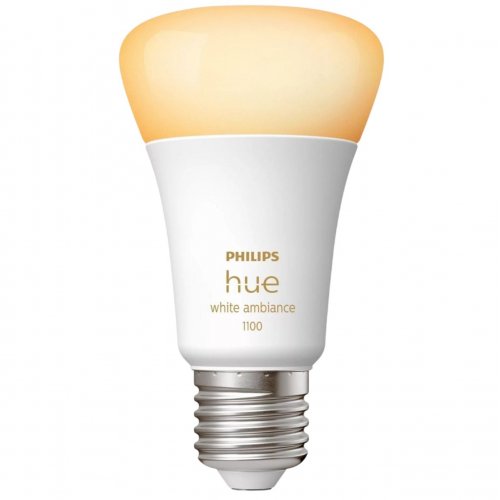 Купить Умная лампа Philips Hue E27 11W (60W) 2200K-6500K Tunable White ZigBee Bluetooth (929002468401) - цена в Харькове, Киеве, Днепре, Одессе
в интернет-магазине Telemart фото