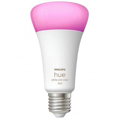 Купить Умная лампа Philips Hue E27 15W (100W) 2000K-6500K RGB (929002471601) - цена в Харькове, Киеве, Днепре, Одессе
в интернет-магазине Telemart фото