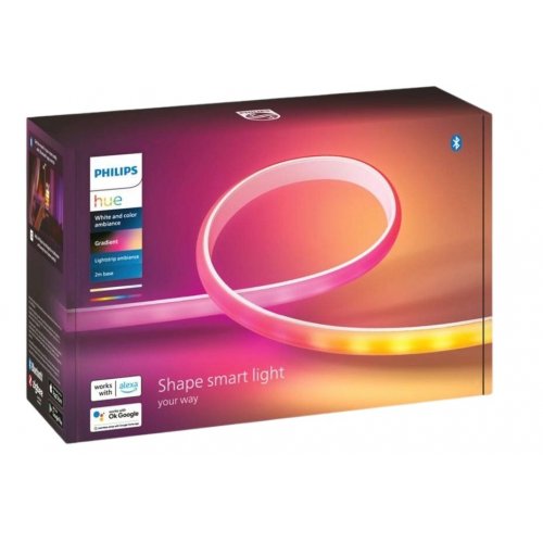 Купити Розумна світлодіодна стрічка Philips Hue Gradient 0.5W (20W) 2000K-6500K RGB (929002994901) - ціна в Києві, Львові, Вінниці, Хмельницькому, Франківську, Україні | інтернет-магазин TELEMART.UA фото