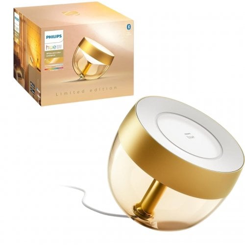 Купити Розумний настільний світильник Philips Hue Iris 2000K-6500K RGB ZigBee Bluetooth (929002376402) Gold - ціна в Києві, Львові, Вінниці, Хмельницькому, Франківську, Україні | інтернет-магазин TELEMART.UA фото