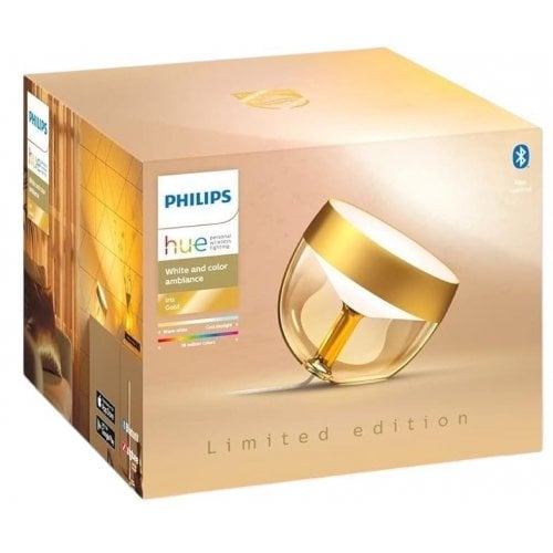 Купить Умный настольный светильник Philips Hue Iris 2000K-6500K RGB ZigBee Bluetooth (929002376402) Gold - цена в Харькове, Киеве, Днепре, Одессе
в интернет-магазине Telemart фото