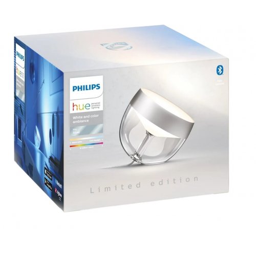 Купити Розумний настільний світильник Philips Hue Iris 2000K-6500K RGB ZigBee Bluetooth (929002376703) Silver - ціна в Києві, Львові, Вінниці, Хмельницькому, Франківську, Україні | інтернет-магазин TELEMART.UA фото