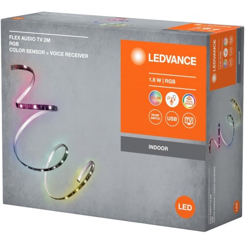 Купить Лента светодиодная Ledvance Flex Audio TV 1.8W RGB Colorsen USB 2m (4099854095283) - цена в Харькове, Киеве, Днепре, Одессе
в интернет-магазине Telemart фото