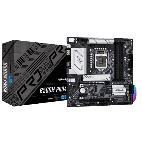 Материнська плата AsRock B560M Pro4 (s1200, Intel B560) (Відновлено продавцем, 674297) купити з перевіркою сумісності: огляд, характеристики, ціна у Києві, Львові, Вінниці, Хмельницькому, Івано-Франківську, Україні | інтернет-магазин TELEMART.UA фото