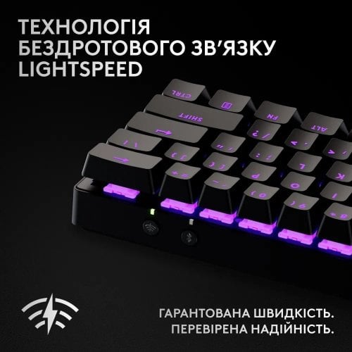 Купити Уцінка клавіатура Logitech G PRO X 60 TKL GX Optical Tactile (920-011911) Black (Вітринний зразок, 674301) - ціна в Києві, Львові, Вінниці, Хмельницькому, Франківську, Україні | інтернет-магазин TELEMART.UA фото