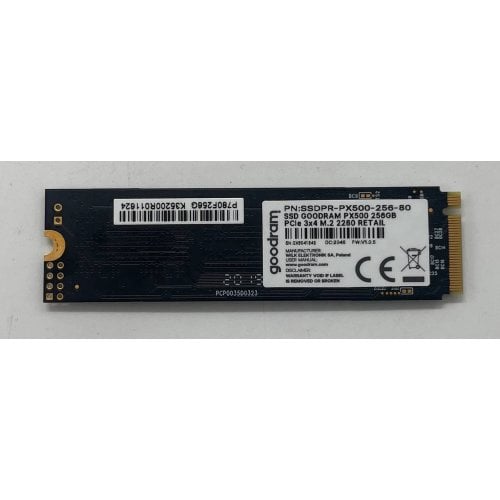 Ssd-диск GoodRAM PX500 3D NAND 256GB M.2 (2280 PCI-E) NVMe x4 (SSDPR-PX500-256-80) (Відновлено продавцем, 674311) купити з перевіркою сумісності: огляд, характеристики, ціна у Києві, Львові, Вінниці, Хмельницькому, Івано-Франківську, Україні | інтернет-магазин TELEMART.UA фото