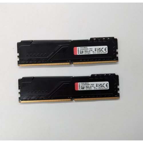 Озп Kingston DDR4 32GB (2x16GB) 3600Mhz FURY Beast Black (KF436C18BBK2/32) (Відновлено продавцем, 674339) купити з перевіркою сумісності: огляд, характеристики, ціна у Києві, Львові, Вінниці, Хмельницькому, Івано-Франківську, Україні | інтернет-магазин TELEMART.UA фото