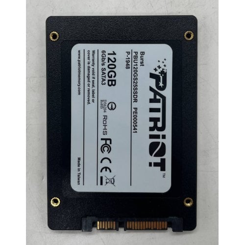 Ssd-диск Patriot Burst 120GB TLC 2.5'' (PBU120GS25SSDR) (Відновлено продавцем, 674354) купити з перевіркою сумісності: огляд, характеристики, ціна у Києві, Львові, Вінниці, Хмельницькому, Івано-Франківську, Україні | інтернет-магазин TELEMART.UA фото